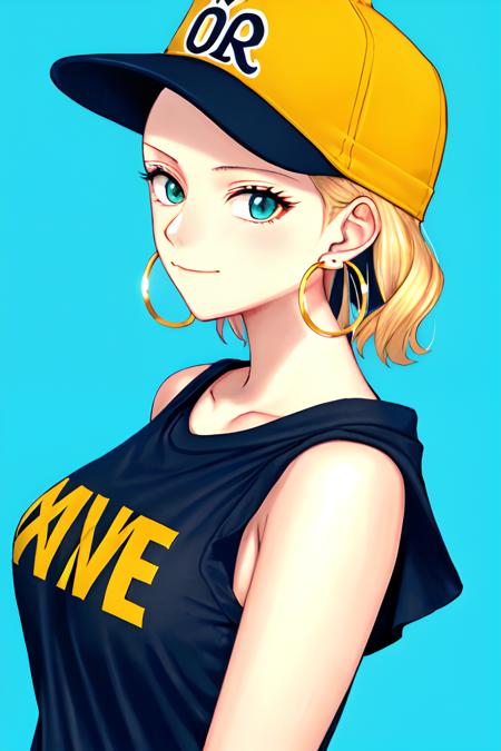 00321-48454569.0-oda eiichirou, masterpiece, best quality, 1girl, aqua eyes, baseball cap, blonde hair, closed mouth, earrings, green background,.png